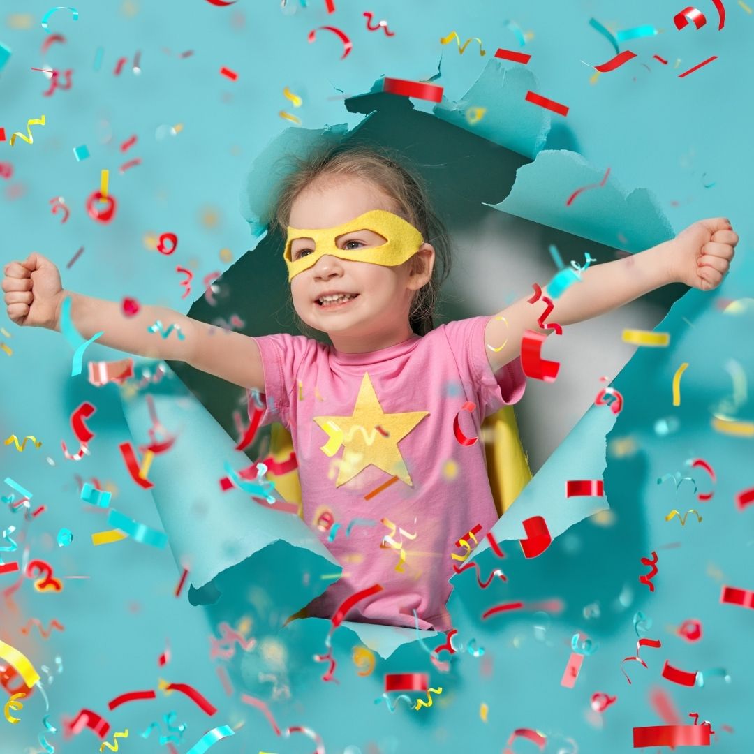 L'anniversaire des 4 ans sur le thème super-héros - Dans la peau d'une fille